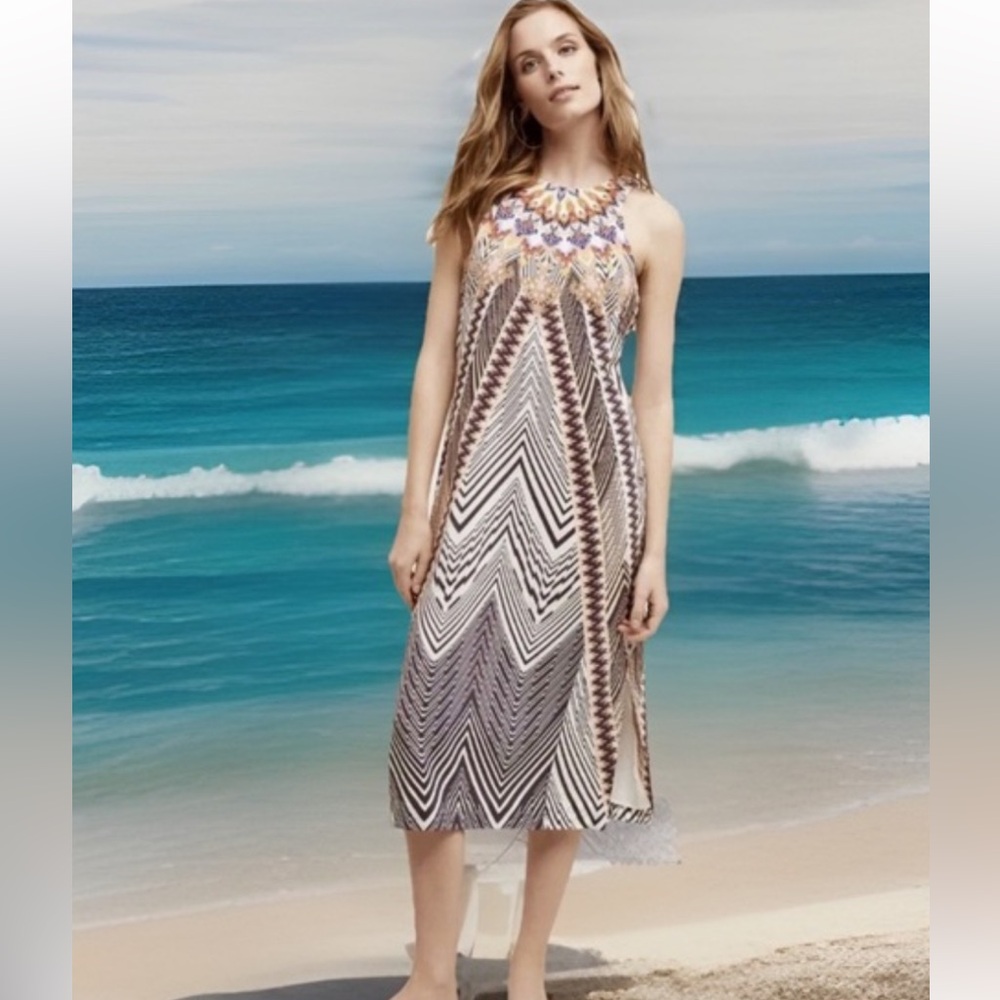 Anthropologie HD In Paris Solstice Silk Dress